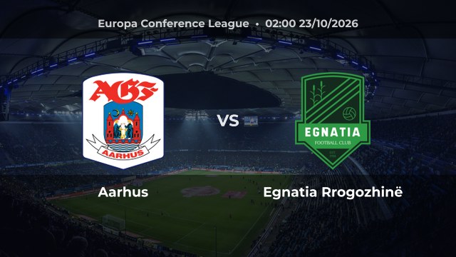 Nhận định Aarhus vs Egnatia Rrogozhinë: Arnstad trở lại Cepheus Park