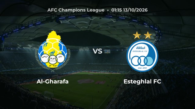 Nhận định Al-Gharafa vs Esteghlal FC: Khách được dự đoán giành chiến thắng