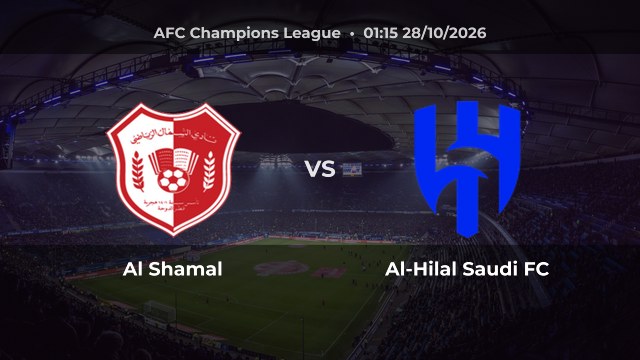 Nhận định Al Shamal vs Al-Hilal Saudi FC: Al-Hilal đứng thứ ba