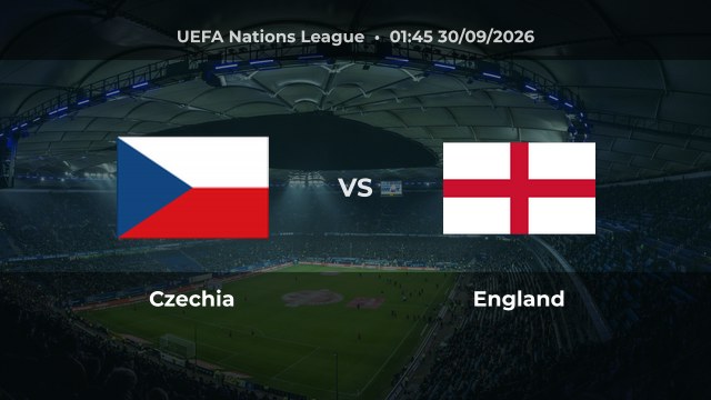 Nhận định Czechia vs England, 01:45 ngày 30/09/2026: Khách được đánh giá nhỉnh hơn