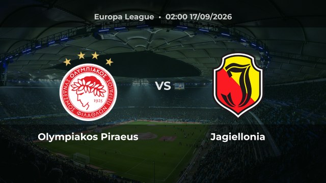 Nhận định trận Olympiakos Piraeus vs Jagiellonia tại Europa League 2026/27