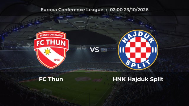 Nhận định FC Thun vs HNK Hajduk Split: Michele Šego dẫn đầu đội khách