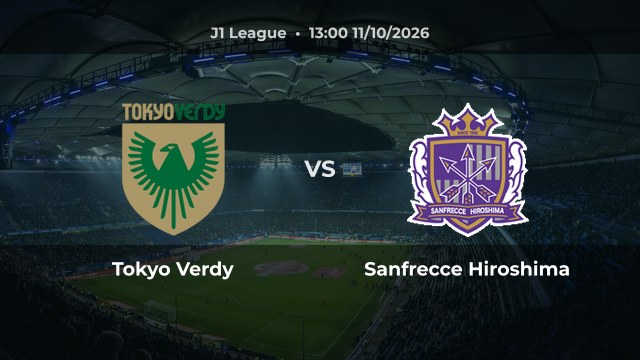 Nhận định Tokyo Verdy vs Sanfrecce Hiroshima: Khách sáng cửa thắng