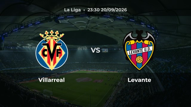 Nhận định Villarreal vs Levante: Cuộc chiến tại Estadio de la Cerámica vòng 7 La Liga 2026/27
